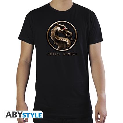 T-Shirt Unisex Tg. S Mortal Kombat: Logo Man