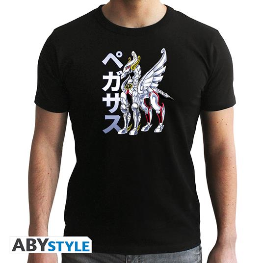 Saint Seiya - Tshirt Pegasus Cloth Man Ss Black - New Fit