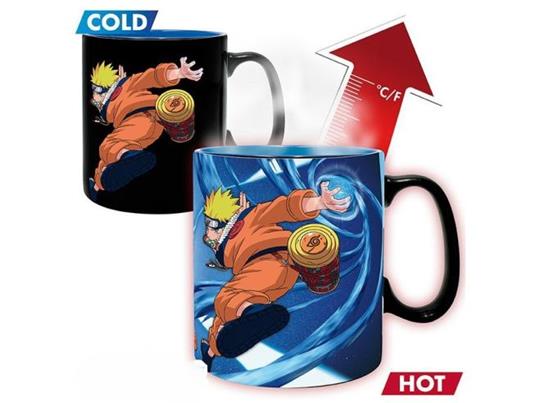 Naruto Shippuden Tazza Heat Change Naruto e Sasuke 460 ml Abystyle