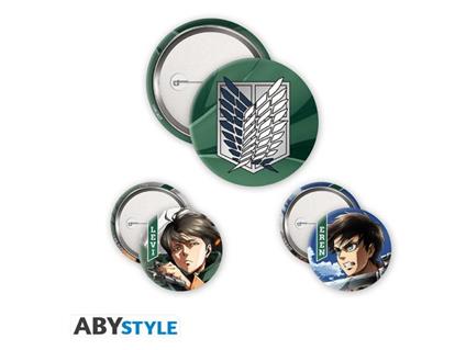 ATTACK ON TITAN - Badge Pack - Eren & Levi