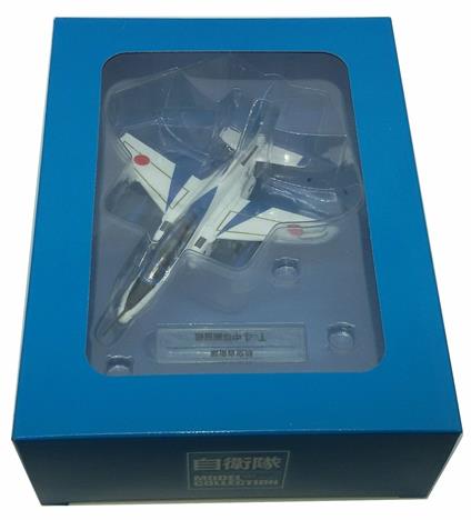 DeAgostini JSDF 04 Kawasaki T-4 Blue Impulse 1/100 Modellino