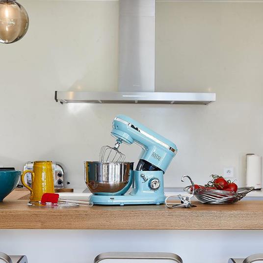 Robot da cucina multifunzione 1500 W ciotola 5,5 L DALLAS nero acciaio 