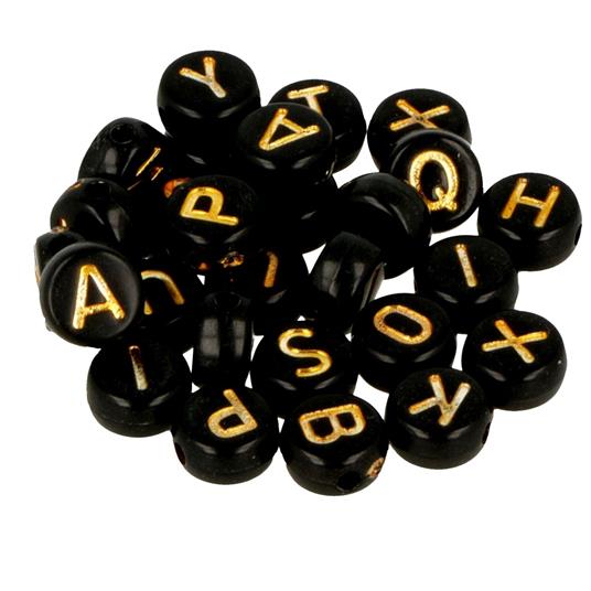 Set di perline alfabetiche bianche e nere - 2