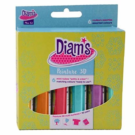 Diam's 3D Mini - Set di 6 pitture Total Fashion Colori perlati - 5