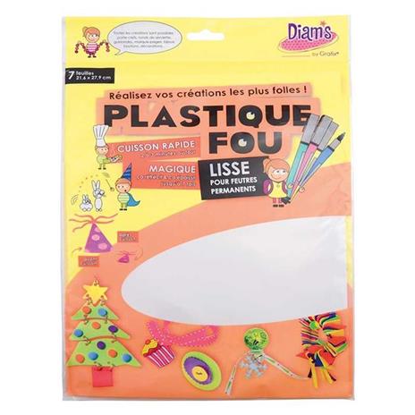 Set 7 fogli Plastique fou Diam's - Bianco