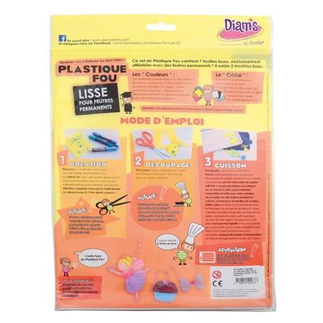 Set 7 fogli Plastique fou Diam's - Bianco - 2