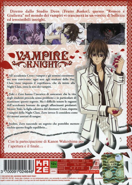 Vampire Knight. Stagione 1. Complete Box (4 DVD) di Kiyoko Sayama - DVD - 2