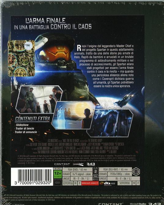 Halo. The Fall of Reach (DVD + Blu-ray) di Ian Kirby - 2