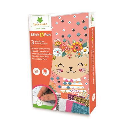 Faujas: CRE7035 - Stick''N Fun Mosaics Cuddly Animals
