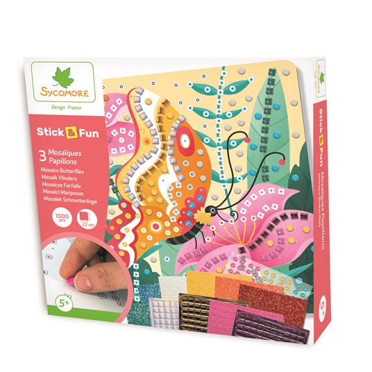 Faujas: CRE7037 - Stick''N Fun Mosaics Butterflies
