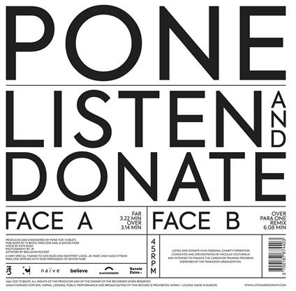 Listen And Donate - Vinile LP di Pone