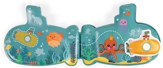 Janod, il Mio Libro da Bagno Subacqueo, Tema Oceano, Giocattolo Didattico della Prima Infanzia, A Partire da 1 Anno, J04716 - 6