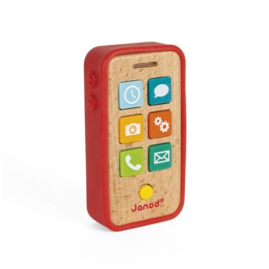 Janod Telefono sonoro per bambini (in legno), gioco di imitazione, per  bambini dai 18 mesi in su, J05334 - Janod - Giochi interattivi - Giocattoli