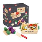Janod - Set Ratatouille - 32 Accessori da Cucina, Utensili e Verdure