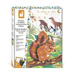 Janod - Set Dipingi con i Numeri Animali della Foresta - 2 Quadretti Fai-Da-Te - Les Ateliers du Calme - Attività Creativa per Bambini - Dai 7 Anni, J07983