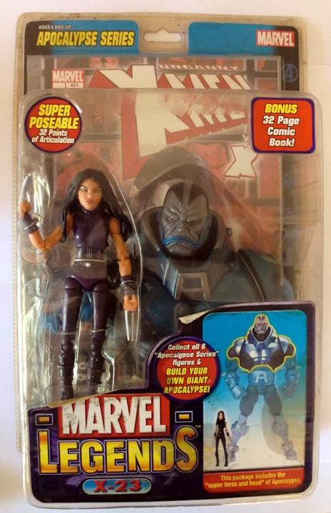 Toybiz Marvel Legends 12 Apocalypse Series Violet X 23 Action Figure New Nuovo - 5