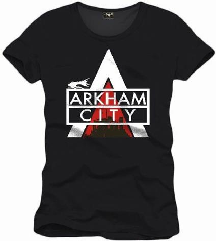 T-Shirt uomo Arkham City. Logo Black