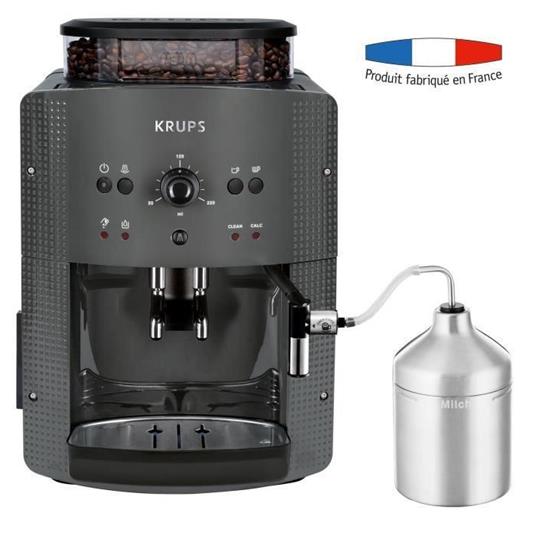 KRUPS YY4451FD Macchina da caffè automatica con macinacaffè essenziale con  montalatte Pressione 15 bar Grigio - Krups - Casa e Cucina | IBS