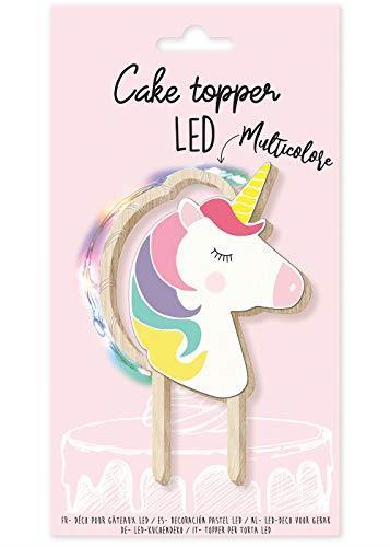 Cake Topper LED Unicorno
