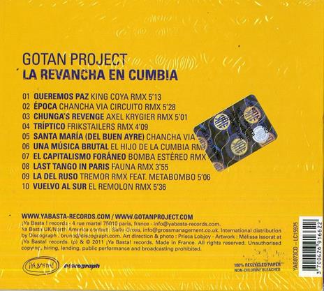 La revancha en Cumbia - CD Audio - 2
