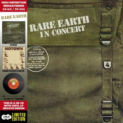 In Concert (Deluxe Cd-CD Vinyl Replica) - CD Audio di Rare Earth