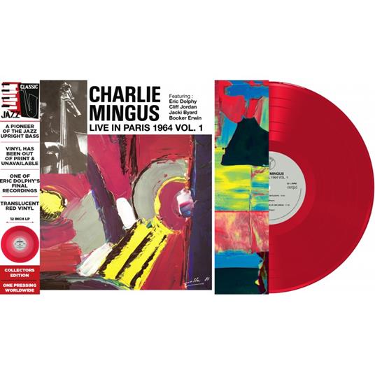 Live in Paris Vol. 1 (Limited red vinyl) - Vinile LP di Charles Mingus,Charlie