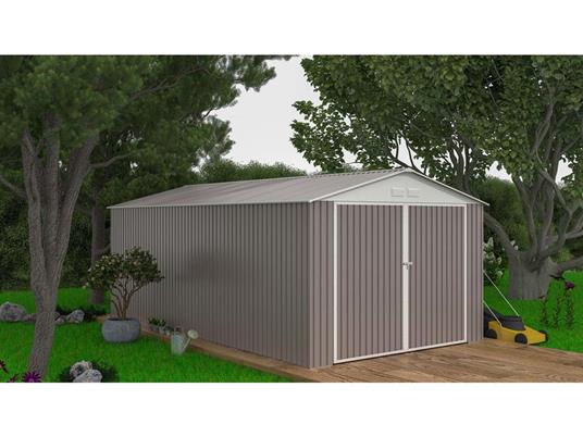 Garage in metallo NEVADA con porta battente - 18,56 m² - 2