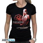 Game Of Thrones. T-shirt Mother Of Dragons Woman Ss Black. Basic Small