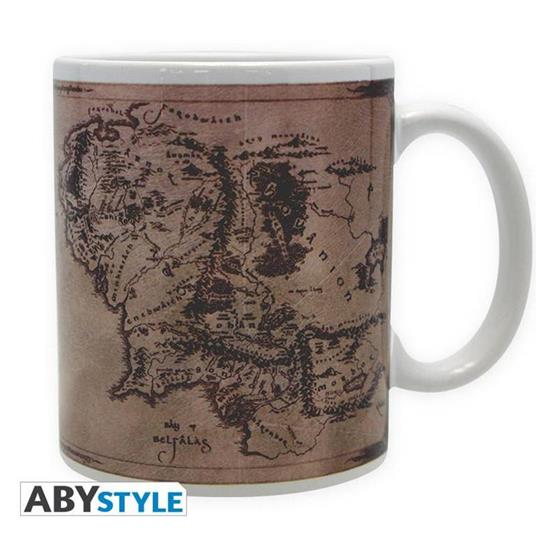 Tazza in Ceramica Lord of the Rings. Map. Con Scatola - 2
