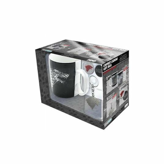 Game of Thrones. Pck Mug + Keychain + Badges "Stark" - 2