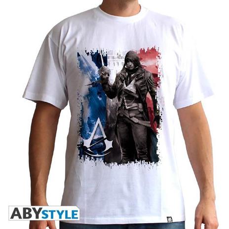 Assassin S Creed. T-shirt Ac5. Flag Man Ss White. Basic Large - 2