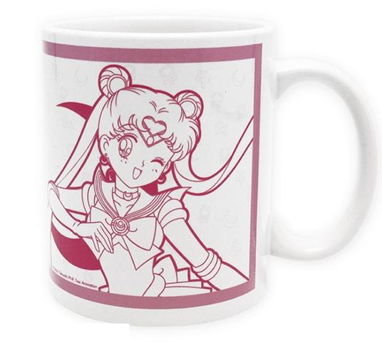 Tazza in Ceramica Sailor Moon. Sailor Moon & Luna. Con Scatola