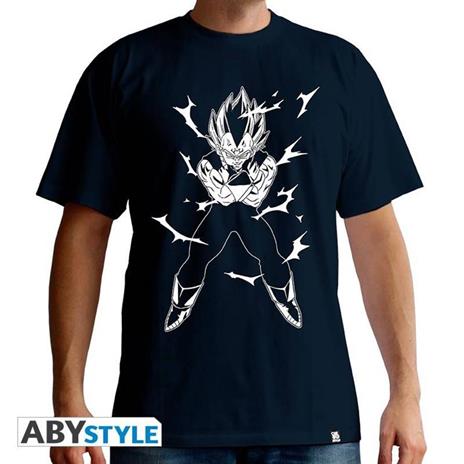 Dragon Ball. T-shirt Dbz/Vegeta Man Ss Navy. Basic Large