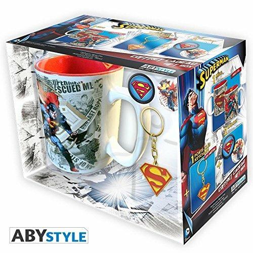 DC Comics Superman Tazza+Portachiavi+Dis - 7