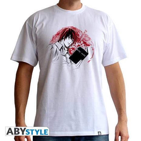 Death Note. T-shirt Light Man Ss White. Basic Extra Large - 2