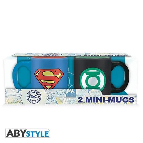 Set 2 Mini Tazze DC-Superman&Green Lant.