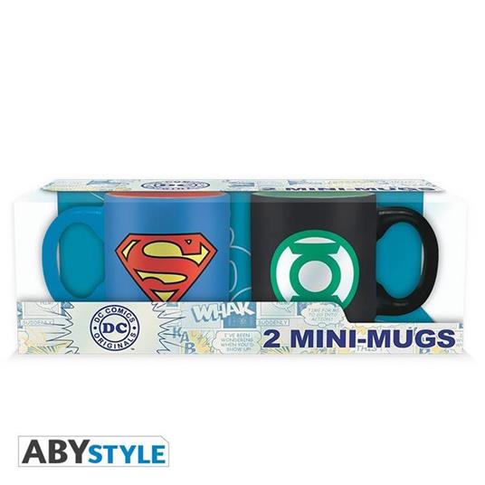 Set 2 Mini Tazze DC-Superman&Green Lant.