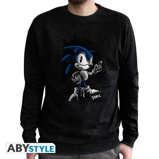 Sonic. Sweat Vintage. Sonic Men Used Black Small