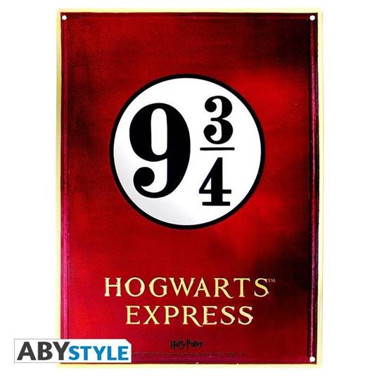 Harry Potter. Metal Plate Platform 9 3/4 (28X38) With Hook