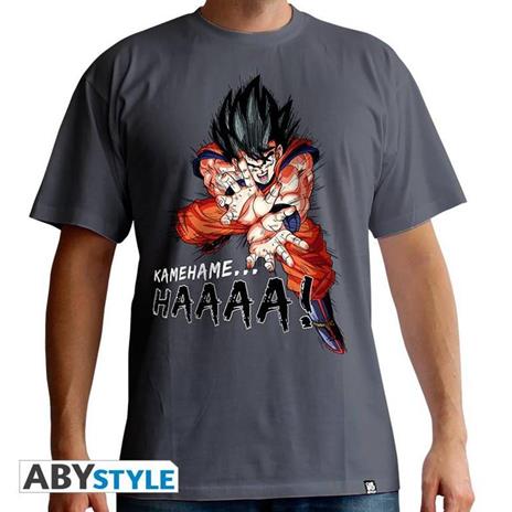Dragon Ball. T-shirt Dbz/ Kamehameha Man Ss Dark Grey. Basic Extra Large - 2