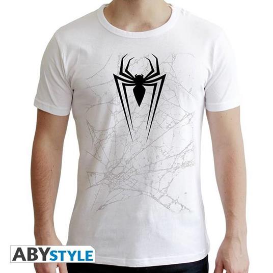 Marvel. T-shirt Spdm Web Man Ss White. New Fit Double Xl - 2