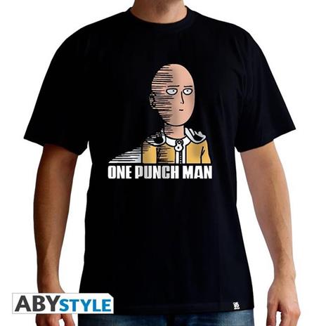 One Punch Man. T-shirt Saitama Fun Man Ss Black. Basic Double Xl