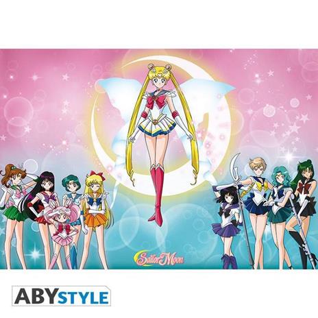 91.5X61 Sailor Moon. Poster "Sailor Warriors" - 2