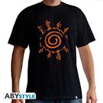 Naruto Shippuden. T-shirt Seal Man Ss Black. New Fit Small