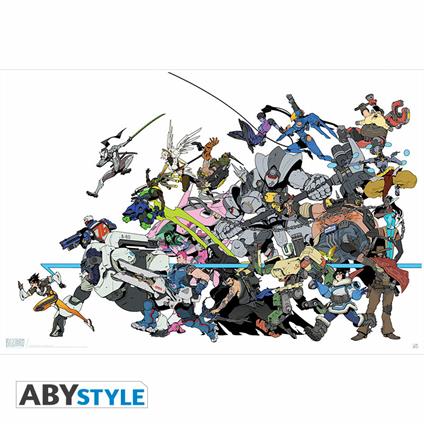 Overwatch. All Characters. Poster (91.5X61)