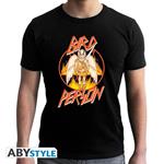 Rick And Morty. T-shirt Birdperson Man Ss Black. New Fit Medium