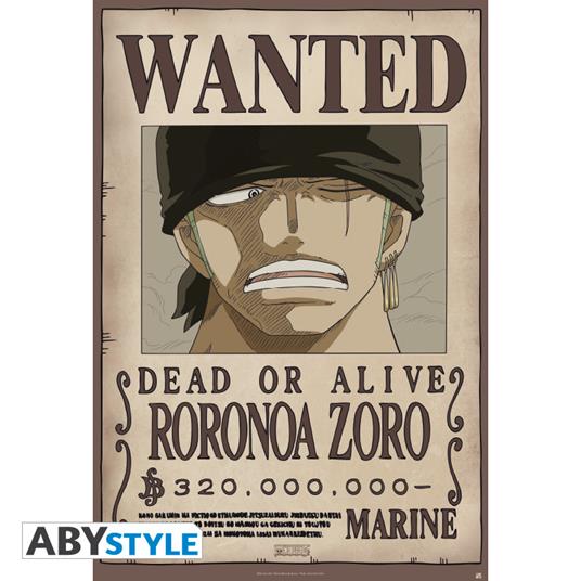 One Piece. Poster "Wanted Zoro New" (91.5X61)