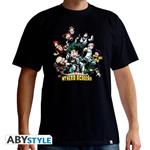 My Hero Academia. T-shirt Heroes Man Ss Black. Basic Extra Small