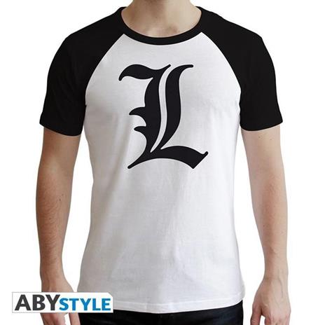 Death Note. T-shirt L Symbol Man Ss White. Premium Extra Large
