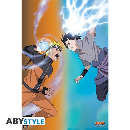 Naruto Shippuden: ABYstyle - Naruto Vs Sasuke (Poster 91,5X61 Cm)